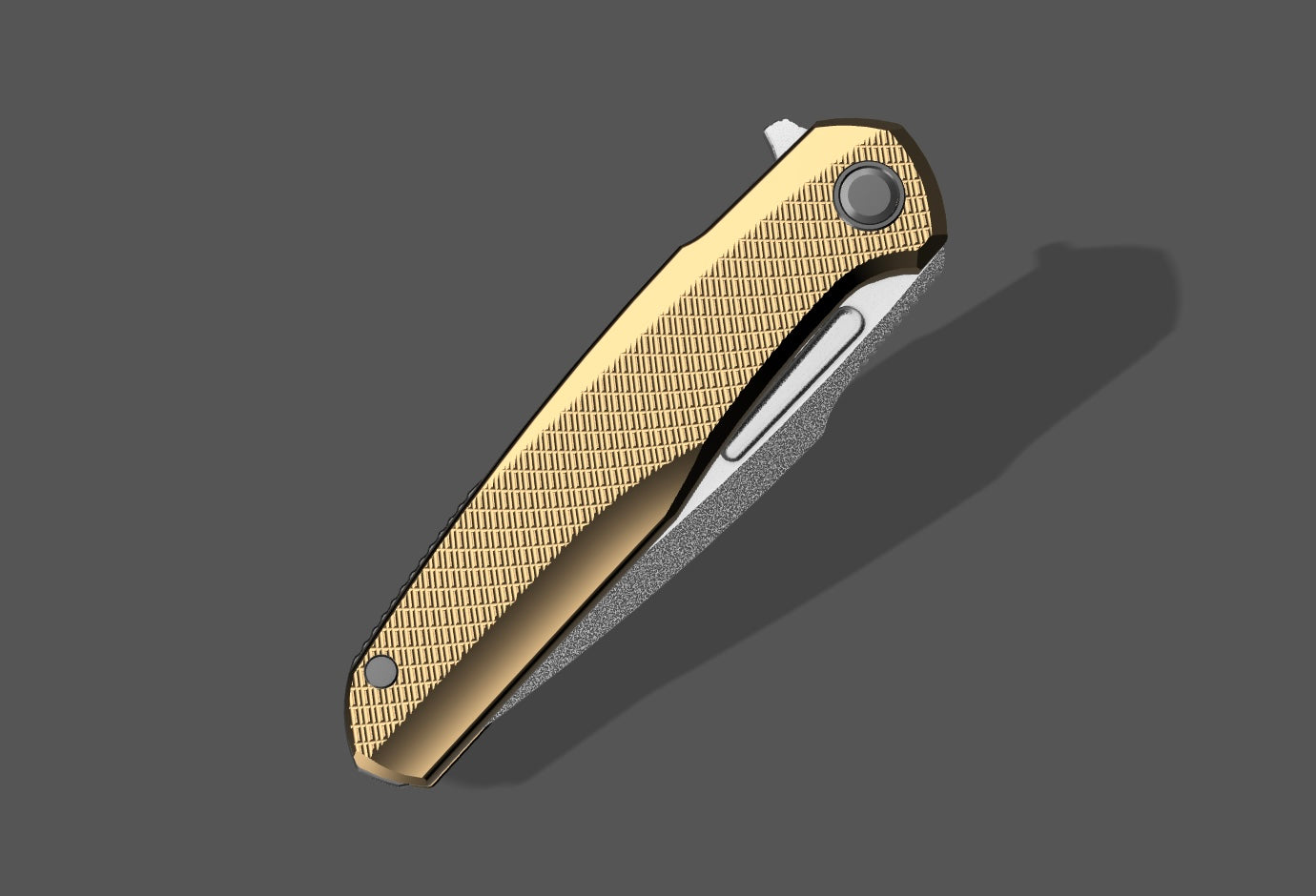 Lefty Reyne Stonewashed Blade / Bronze Handle Black Accents