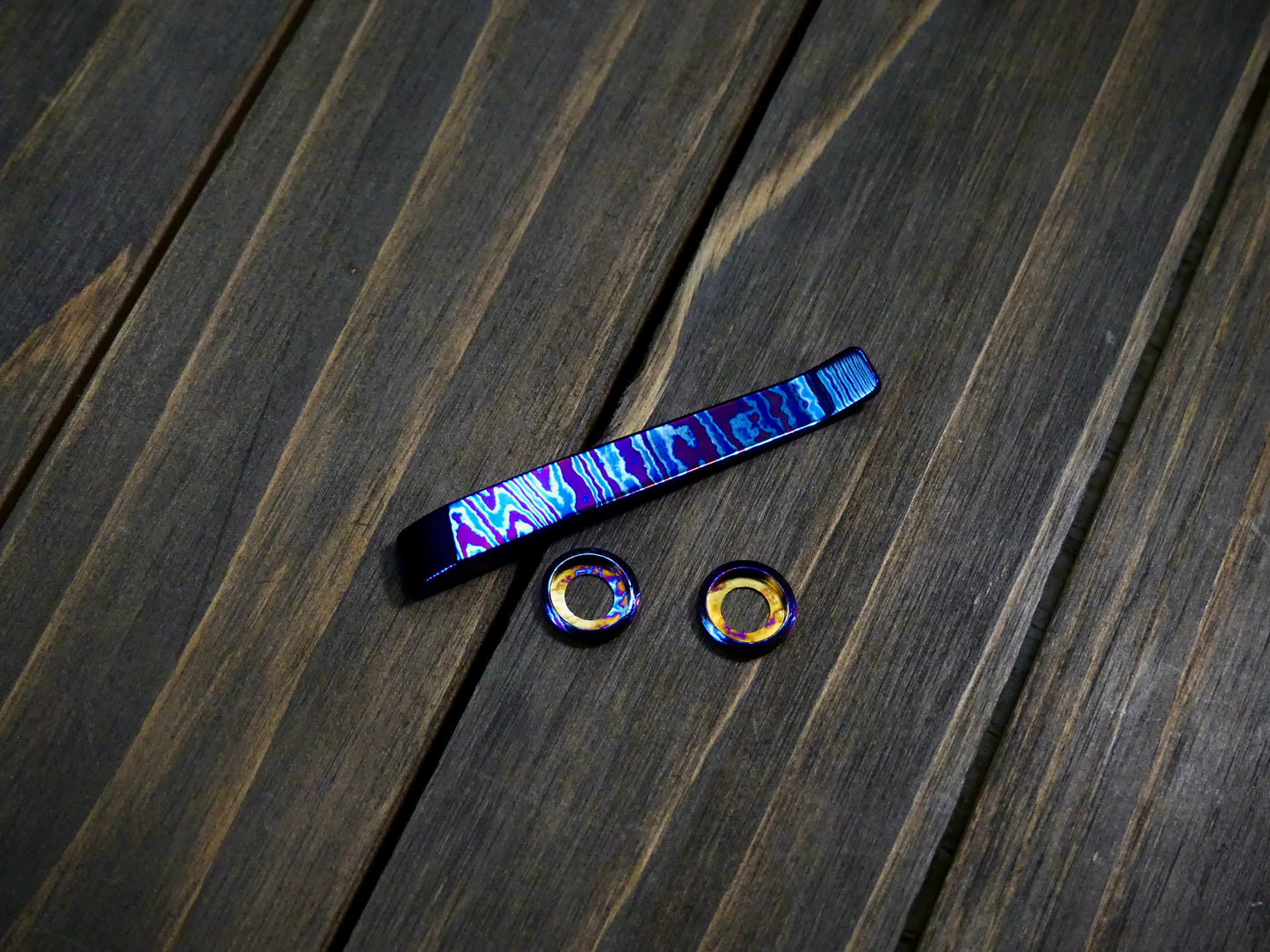 Dawn Timascus Pocket Clip and Collar Set